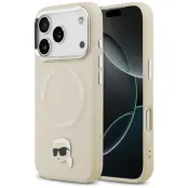 Karl Lagerfeld iPhone 17 Pro Max Mobilskal MagSafe Karl Pin - Beige
