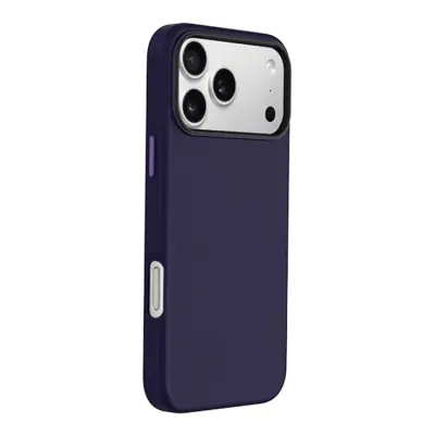 KZDOO iPhone 17 Pro Max Mobilskal MagSafe PU + PC Shockproof - Lila (Mörklila)
