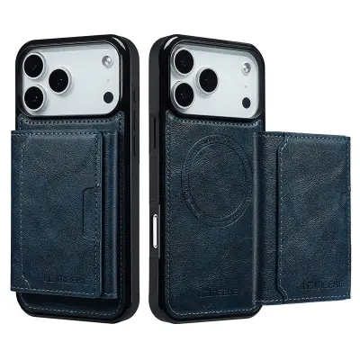 LC.IMEEKE L5 iPhone 17 Pro Max Fodral KonstLäder - Blå