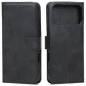 Marv iPhone 17 Pro Max Plånboksfodral Läder - Svart