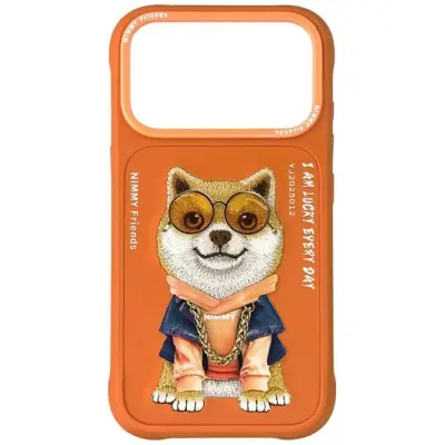 Nimmy iPhone 17 Pro Max Mobilskal Glasses Cool Dog - Orange