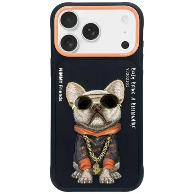 Nimmy iPhone 17 Pro Max Mobilskal Glasses Cool Dog - Svart
