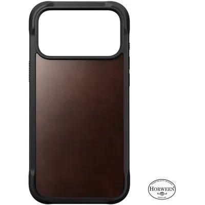 Nomad Rugged Horween Leather Case (iPhone 17 Pro Max) - Brun