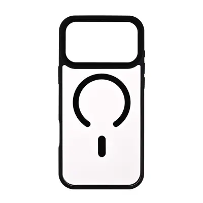 ONSALA iPhone 17 Pro Max Mobilskal MagSafe Bumper - Svart-Clear