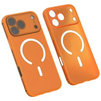 Q.COO iPhone 17 Pro Max Mobilskal Magsafe Shockproof (Orange)
