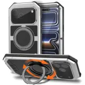 R-JUST Mobilskal till iPhone 17 Pro Max Magsafe Kickstand - Silver (Silver)