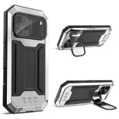 R-JUST Mobilskal till iPhone 17 Pro Max Med Härdad Glas - Silver