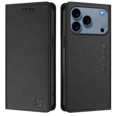 RINACASIS iPhone 17 Pro Max Plånboksfodral RC01 RFID - Svart