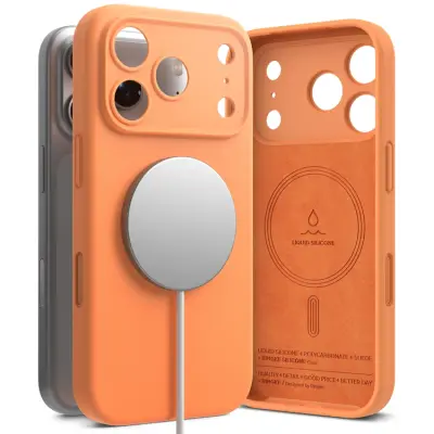 Ringke iPhone 17 Pro Max Mobilskal Magsafe Magnetic Silikon - Tangerine