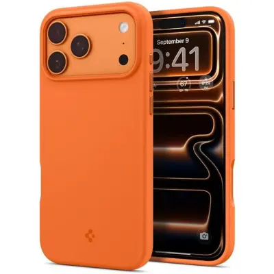 Spigen Silicone Fit MagFit (iPhone 17 Pro Max) - Orange