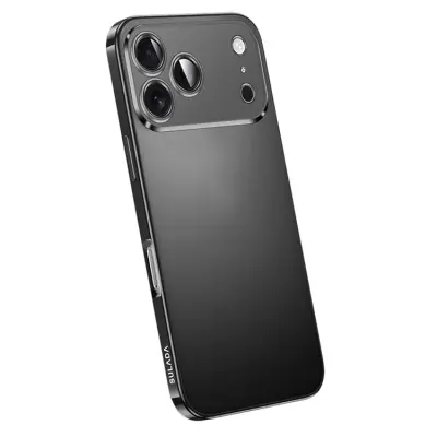 SULADA iPhone 17 Pro Max Mobilskal Electroplating Nature Matte - Svart