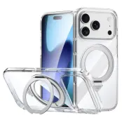 SULADA iPhone 17 Pro Max Mobilskal MagSafe Kickstand TPU+PC - Clear