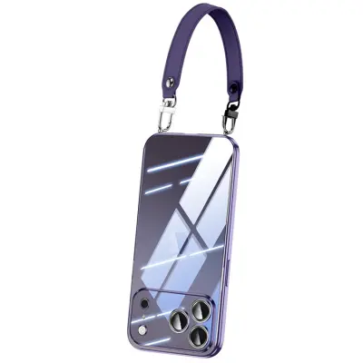 SULADA iPhone 17 Pro Max Mobilskal Ultra Clear Electroplating - Lila