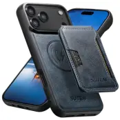 SUTENI iPhone 17 Pro Max Mobilskal MagSafe Cowhide M3 - Blå
