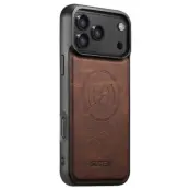 SUTENI iPhone 17 Pro Max Mobilskal MagSafe Litchi Texture - Brun