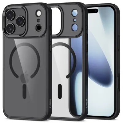 Tech-Protect iPhone 17 Pro Max Mobilskal Magsafe Matte - Svart/Clear