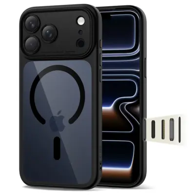 Tech-Protect iPhone 17 Pro Max Mobilskal Magsafe Peak - Svart/Clear