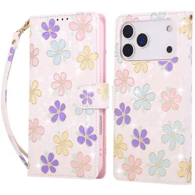 Trolsk Plånboksfodral - Blommor RFID-blockerande (iPhone 17 Pro Max/18 Pro Max)
