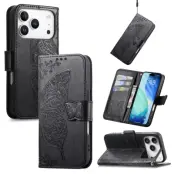 Trolsk Plånboksfodral med Fjäril (iPhone 17 Pro Max/18 Pro Max) - Lila
