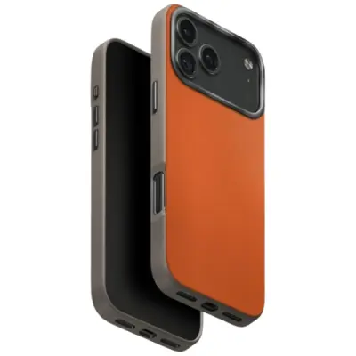 UNIQ iPhone 17 Pro Max Mobilskal MagSafe Lyden DS - Orange/Grå