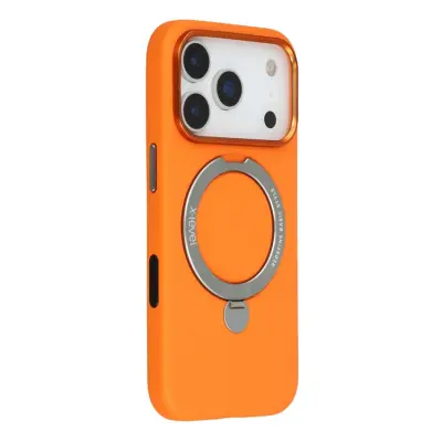 X-LEVEL iPhone 17 Pro Max Mobilskal MagSafe Kickstand - Orange