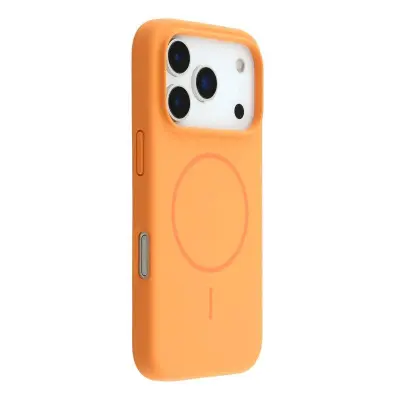 X-LEVEL iPhone 17 Pro Max Mobilskal MagSafe Liquid Silikon Orange