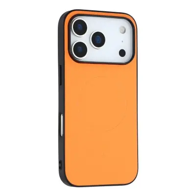 X-LEVEL iPhone 17 Pro Max Mobilskal MagSafe PC TPU PU Orange