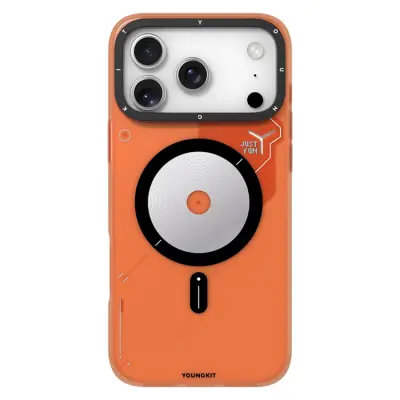 YOUNGKIT iPhone 17 Pro Max Mobilskal MagSafe Unique Disc - Orange