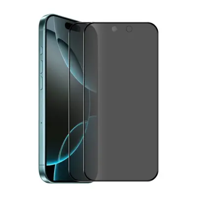 [2-Pack] BOOM iPhone 17 Pro/16 Pro Härdat Glas Skärmskydd Privacy