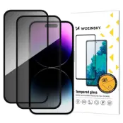 [2-Pack] Wozinsky iPhone 17 Pro/16 Pro Skärmskydd Härdat Glas Privacy