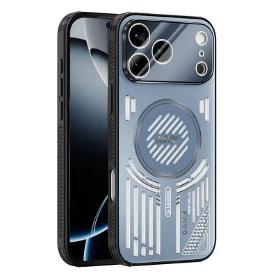 ABEEL iPhone 17 Pro Mobilskal Aluminium + PC + TPU - Blå