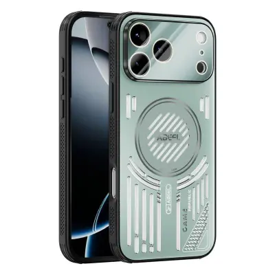 ABEEL iPhone 17 Pro Mobilskal Aluminium + PC + TPU - Ljusgrön