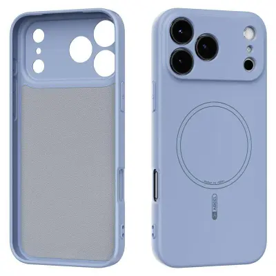 ABEEL iPhone 17 Pro Mobilskal MagSafe Kompatibel Blå