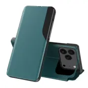 Amorus iPhone 17 Pro Mobilskal Folio Flip Stativ - Grön