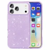 AMORUS iPhone 17 Pro Mobilskal Shockproof - GlitterLila