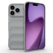 AMORUS iPhone 17 Pro Mobilskal Shockproof TPU Rugged - Ljusgrå