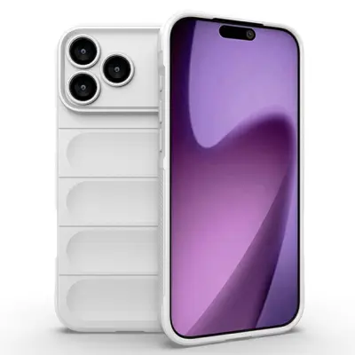 AMORUS iPhone 17 Pro Mobilskal Shockproof TPU Rugged - Vit