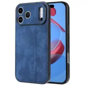 AZNS iPhone 17 Pro Mobilskal PU-Läder TPU - Blå