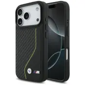 BMW iPhone 17 Pro Mobilskal MagSafe M Carbon Line&Logo - Gul
