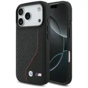 BMW iPhone 17 Pro Mobilskal MagSafe M Carbon Line&Logo - Röd