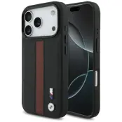 BMW Mobilskal till iPhone 17 Pro MagSafe M Perforated Stripe Logo - Röd