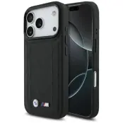 BMW Mobilskal till iPhone 17 Pro MagSafe M Quilted Logo - Svart