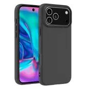 BOOM iPhone 17 Pro Mobilskal Soft Matt Back TPU - Svart