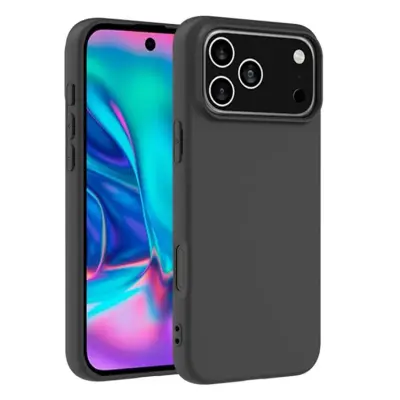 BOOM iPhone 17 Pro Mobilskal Soft Matt Back TPU - Svart