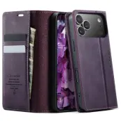 Caseme iPhone 17 Pro Plånboksfodral RFID Blocking 033 - Lila