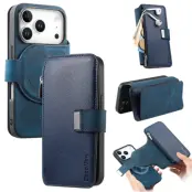 CASENEO MW-02 iPhone 17 Pro Plånboksfodral Konstläder - Blå (Blå)