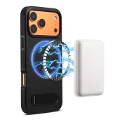 DENIOR Mobilskal till iPhone 17 Pro MagSafe A25+3 Kickstand - Svart