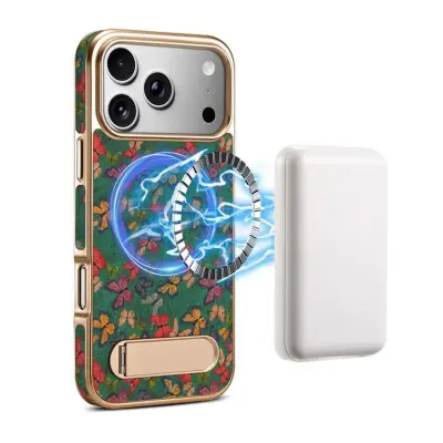 DENIOR iPhone 17 Pro Mobilskal MagSafe A25+4 - Grön