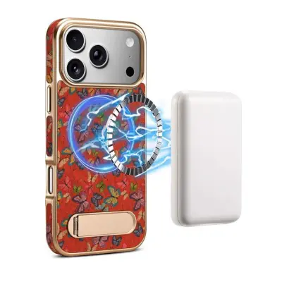 DENIOR iPhone 17 Pro Mobilskal MagSafe A25+4 - Röd