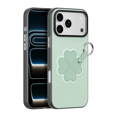 DUX DUCIS iPhone 17 Pro Mobilskal med Fingerring/Rem Luvy Series (Grass Green&Clover)